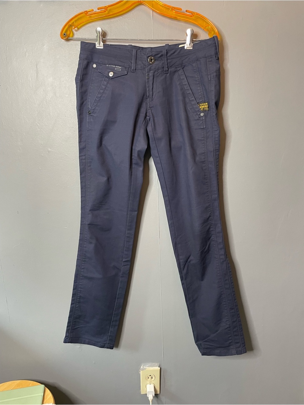 G-Star Raw 3301 26x32 Navy taper leg pants
